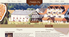 Desktop Screenshot of fraenkischerhof.de