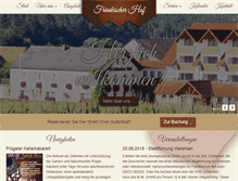 Tablet Screenshot of fraenkischerhof.de